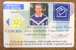 CARTE INTERNET CYBERIS 15U FOOTBALL PAPIN UPKE SYSTEMS TELEFONKARTE SCHEDA PHONECARD TARJETA PREPAID PREPAYÉE - Autres & Non Classés