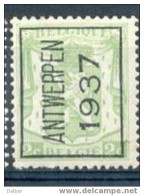 Ek984:N°320:[*]:A:(met Spoor Van Plakker:=+50%) - Typo Precancels 1936-51 (Small Seal Of The State)