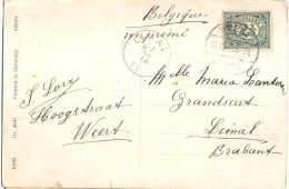 Wb222:kaart Uit Nederland > LIMAL : Noodstempel: Onvolledig Jaar - Fortune Cancels (1919)