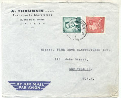 Ar59: N°848B + 1066 Luchtpost > USA 6.5.64 - Lettres & Documents