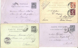 Nq10:lot: 12 Cartes - Konvolute: Ganzsachen & PAP