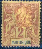 Fv602:MARTINIQUE: Y.&T.N°:32 :[*] ( Avec Restes Charnières) - Other & Unclassified