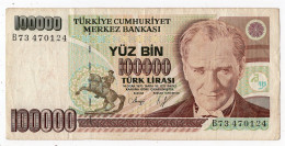 108 - TURQUIE - 100000 LIRASI - Turkey