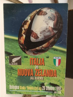 Cartolina Incontro Rugby Italia Vs Nuova Zelanda ,all Blacks Bologna Stadio Dall'Ara 28 Ottobre 1995 - Rugby