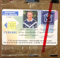 CARTE INTERNET CYBERIS 100U FOOTBALL PAPIN FOOTIC MONDIAL 98 TELEFONKARTE SCHEDA PHONECARD TARJETA PREPAID PREPAYÉE - Otros & Sin Clasificación