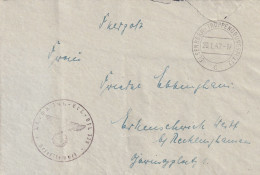 Cachet Feldpost De Elsenborn Truppen"ubungplatz (20/01/1942 - Guerre 40-45 (Lettres & Documents)