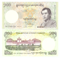 BHUTAN 100 NGULTRUM  2015 P-32c  UNC - Bhutan