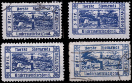 NORWAY - 1904 5ö & 10ö Poster Stamps For The Norwegian Seamen Support Fund P.11-1/2 "Norske Sjømænds Understøtelsesfond" - Other & Unclassified