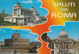 N3745 Saluti Da Roma - Panorama Vedute Multipla / Non Viaggiata - Tarjetas Panorámicas