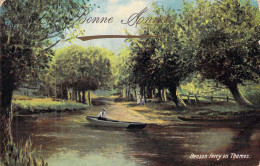 FANTAISIE - Bonne Année - Nouvel An - Benson Ferry On Thames - Carte Postale Ancienne - Nouvel An