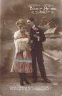 FANTAISIE - Bonne Année - Nouvel An - Couple Portrait - Carte Postale Ancienne - Nouvel An