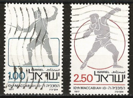 Israel 1977 - Mi 704/05 - YT 642/43 ( 10th Maccabiah Games : Fencing & Putting The Shot ) - Used Stamps (without Tabs)