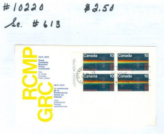 Mounted Police Montée; GRC / RCMP; Gendarmerie; Sc. # 613; Pli Premier Jour / First Day Cover (10220) - Oblitérés