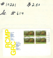 Mounted Police Montée; GRC / RCMP; Gendarmerie; Sc. # 614; Pli Premier Jour / First Day Cover (10221) - Gebraucht