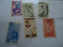 LIBAN  LEBANON USED   STAMPS LOT 6 - Libanon