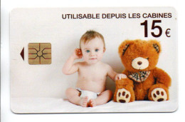 Nounours Teddy Intercall Carte Puce Cabines France Ours Card (G 1031) - 2012