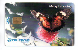 Papillon Butterfly Télécarte Malaysia Malaisie Phonecard (G 1035) - Malasia