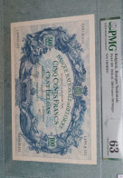 Belgium # P109#Banque Nationale 500 Francs Ou 100 Belga  PMG 63 RARE!! - 500 Francs-100 Belgas
