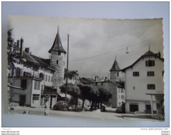 Suisse La Neuville Rue Du Port Edit Acquadro Circulée 1953 - La Neuveville