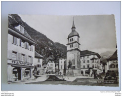 Suisse Altdorf Dorfplatz Mit Telldenkmal Circulée Edit Photoglob Wehrill - Altdorf