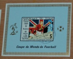 CHAD 1970, Football, World Cup - Mexico, Sport, Imperf, Souvenir Sheet, Used - 1970 – Mexique