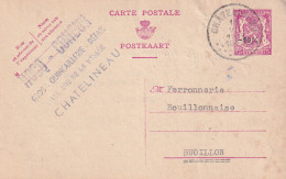 Postkaart Hocq Coheur Comeur Quincaillerie Chatelineau   Petit Lion -10% 1947 Ferronnerie Bouillonnaise Bouillon - 1946 -10%