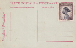 Carte Non Ecrite Avec Timbres Collé Belgisch Congo  Congo Belge - Enteros Postales