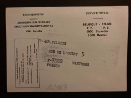 CP REGIE DES POSTES BRUXELLES PP + TIMBRE A DATE 5-2 1982 - Brieven En Documenten