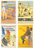 Engagez-vous, Rengagez-vous Dans Les Troupes Coloniales - Lot 4 Cartes Du Ministère De La Guerre (REPRO) - Patriotic