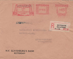 EMA Reko Rotterdam Centraal Station N.V. Slavenburg's Bank 1953 - Machines à Affranchir (EMA)