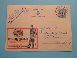 Publi GOYVAERTS-DELAHAYE & Zoon ( Kleermaker ) MECHELEN ( Zie / Voir Scan ) Gele Briefkaart ( LIER 1952 ) ! - Afgestempeld