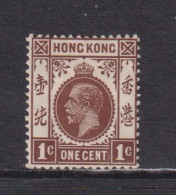 HONG KONG  -  1912-21 George V Multiple Crown CA1c Hinged Mint - Nuevos