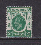 HONG KONG  -  1912-21 George V Multiple Crown CA 2c Hinged Mint - Unused Stamps