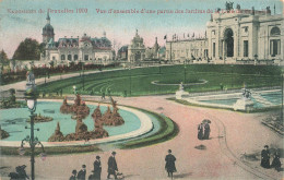 BELGIQUE - Bruxelles - Vue D'ensemble D'une Partie Des Jardins De La Ville - Colorisé - Carte Postale Ancienne - Weltausstellungen