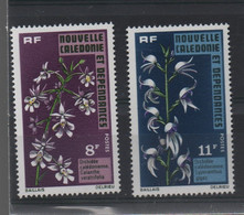 NOUVELLE CALEDONIE N° 392/393 **   FLEURS  ORCHIDEES - Cote 7.50 € - Unused Stamps