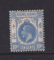 HONG KONG  -  1921-27 George V Multiple Script CA 10c Hinged Mint - Nuevos