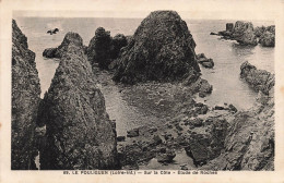 FRANCE - Le Pouligen - Sur La Côte - Etude De Roches - Carte Postale Ancienne - Le Pouliguen