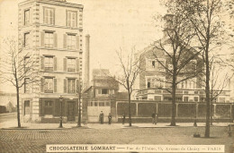 Paris 13ème * Chocolaterie LOMBART  , Vue De L'usine 75 Avenue De Choisy * Usine Chocolat PUB Au Dos - Paris (13)