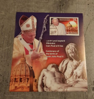 ROMANIA CENTENARY OF THE BIRTH OF SAINT JOHN PAUL II MINIATURE SHEET USED - Gebruikt