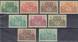 Belgian Congo - 185/191 + 192/193 - Cinquentenaire Indépendance - 1935/1936 - MNH - Neufs