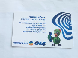 ISRAEL-(BEZ-INTER-708)-Ayelet Shokhami-calling Card Sales Manager-(4)(133500355)(31.3.08)-mint Card - Israël