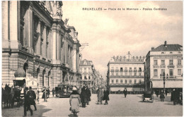 CPA Carte Postale Belgique Bruxelles Place De La Monnaie Poste Centrale  VM74194 - Squares