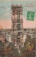 FRANCE - Paris - Tour Saint Jacques - Colorisé - Carte Postale Ancienne - Iglesias