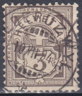 Suisse 1882 N° 64 Croix Et Bouclier  (J18) - Gebraucht