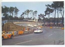 CPA 72 Sarthe LE MANS - Circuit Des 24 Heures - Les "S" Du Tertre Rouge - Pub Shell, Ferodo - Voitures De Course 1970 - Limours