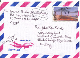 Egypt Air Mail Cover Sent To Germany - Poste Aérienne