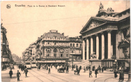 CPA Carte Postale Belgique Bruxelles Place De La Bourse Et Boulevard Anspach  VM74204 - Squares