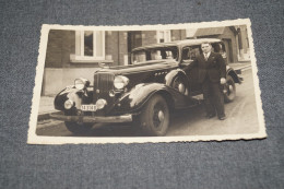 Voiture Ancètre à Identifier,très Belle Photo Ancienne Originale,vieille Voiture,13,5 Cm. Sur 8,5 Cm. - Automobile