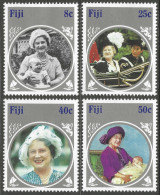 Fiji. 1985 Life And Times Of Queen Elizabeth The Queen Mother. MH Complete Set Excl M/S. SG 701-704 - Fidji (1970-...)