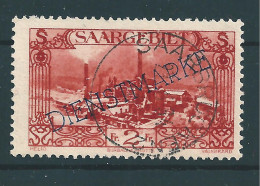 Saar MiNr. D 32 III  Vollstempel  SAARBRÜCKEN 2 (sab30) - Dienstmarken